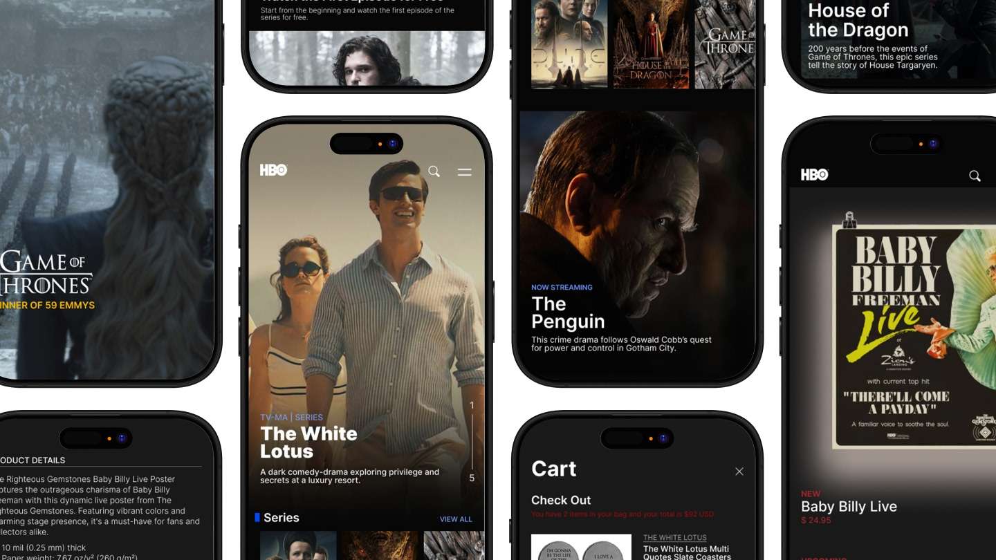 HBO website redesign