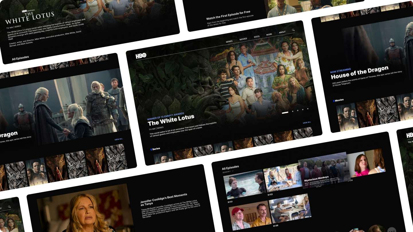 HBO website redesign