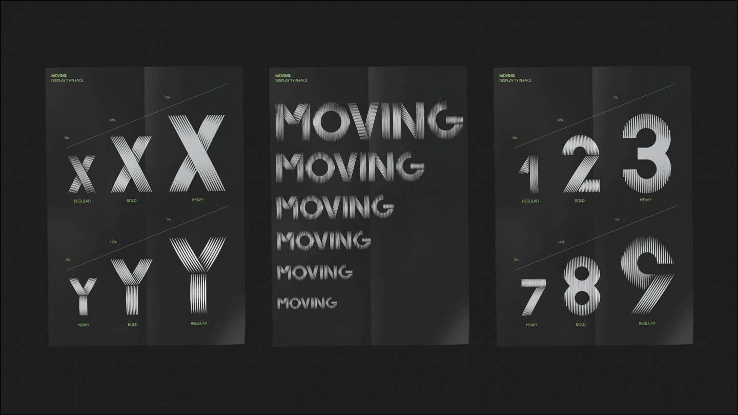 MOVING Display Typeface