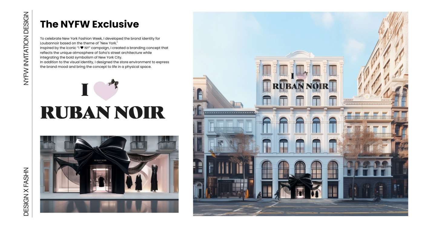 NYFW Invitaion Design _ Ruban Noir
