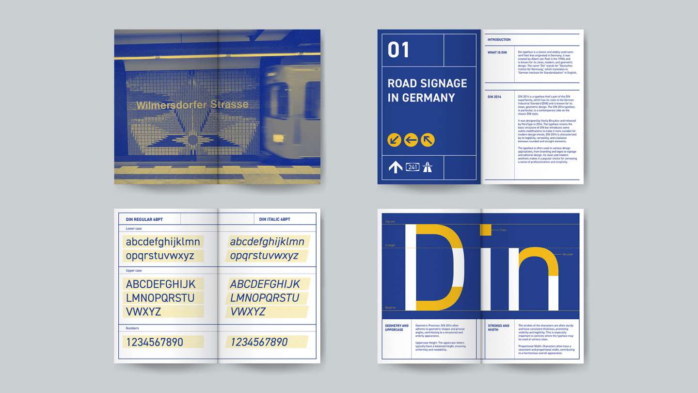 Din type specimen book