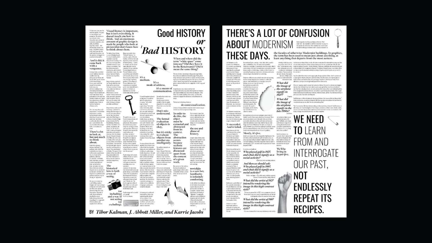 GOOD / BAD HISTORY