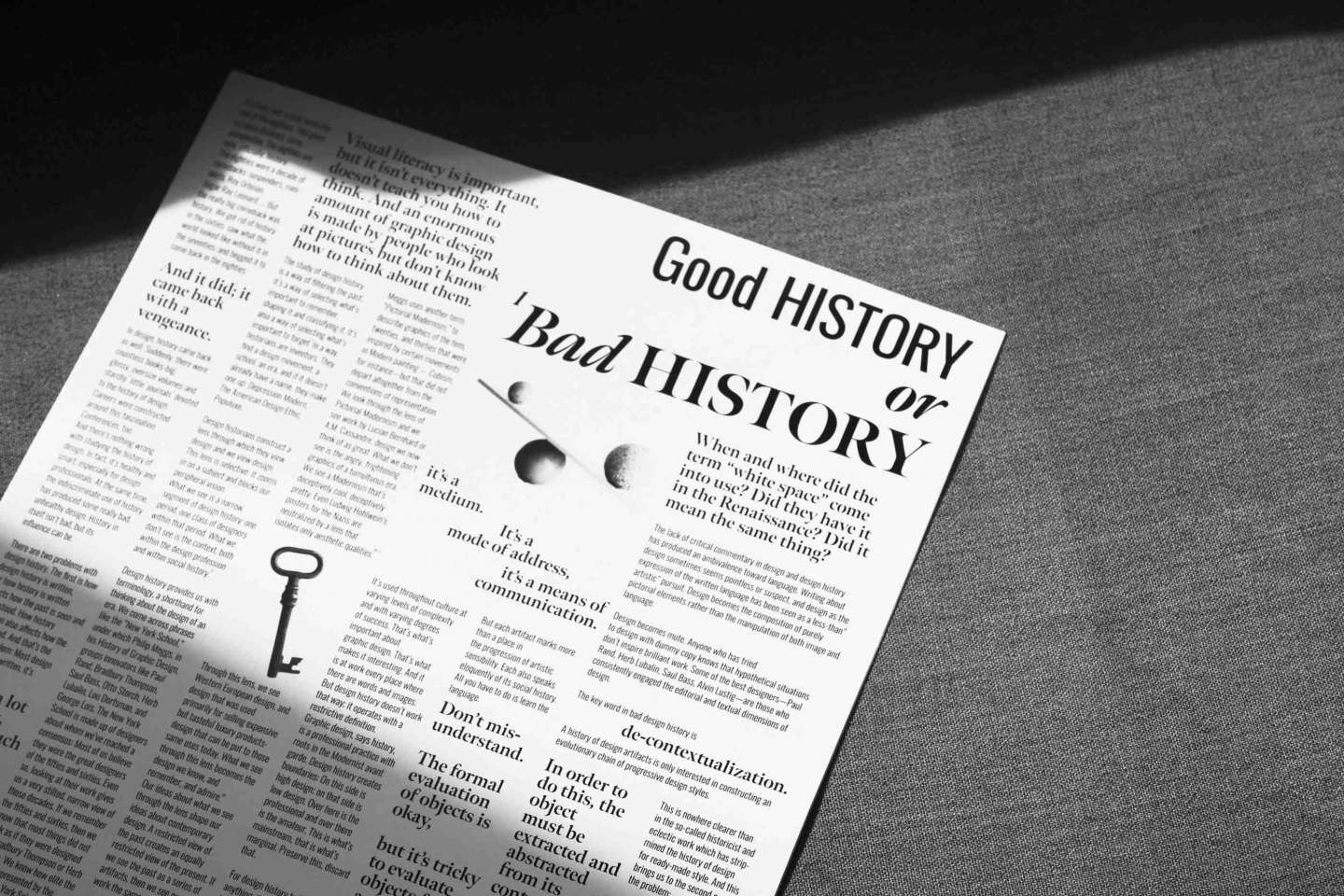 GOOD / BAD HISTORY