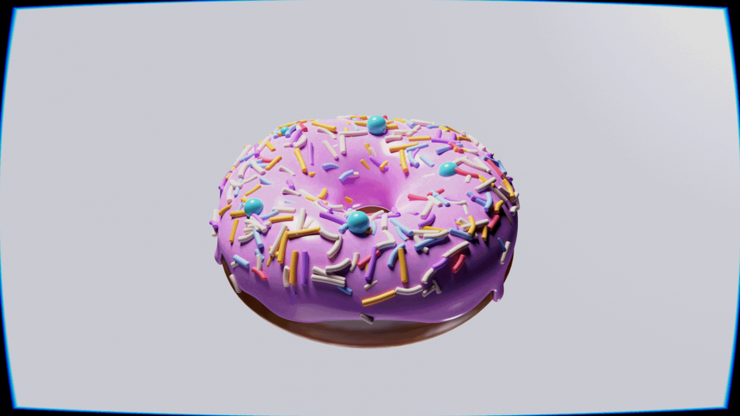 Donut 3d modeling
