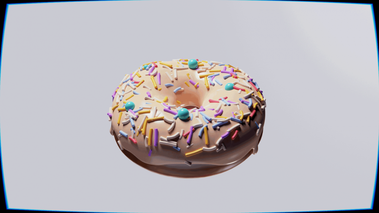 Donut 3d modeling