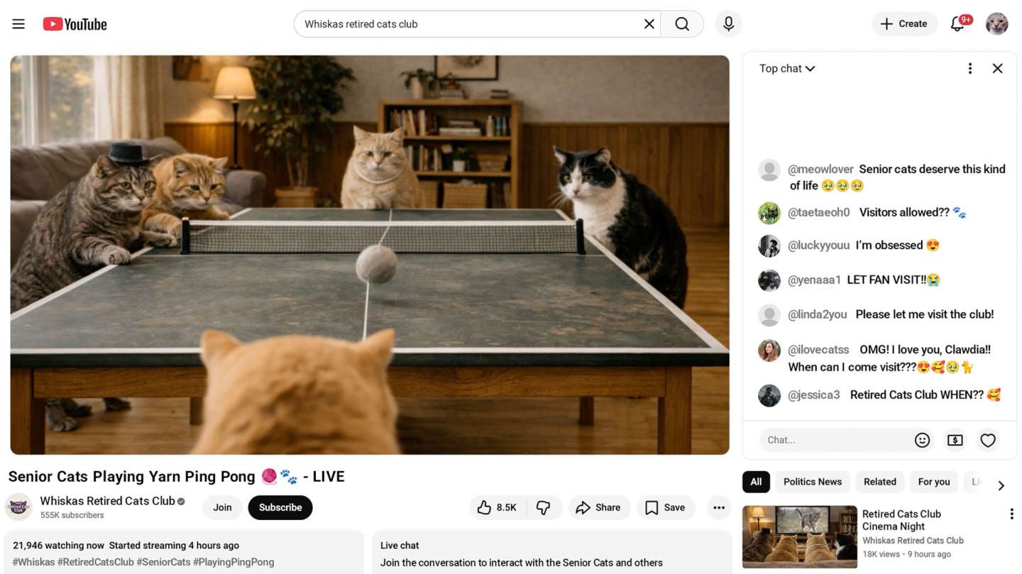 Whiskas - Retired Cats Club