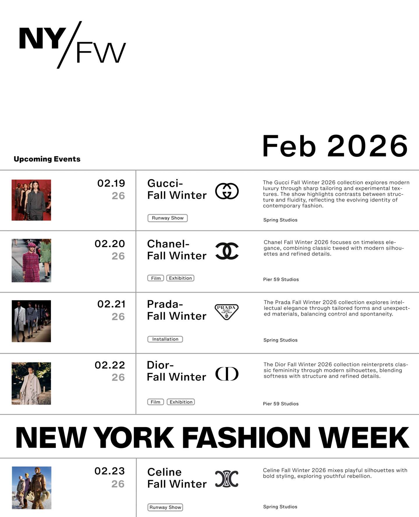 NYC Fashion Week