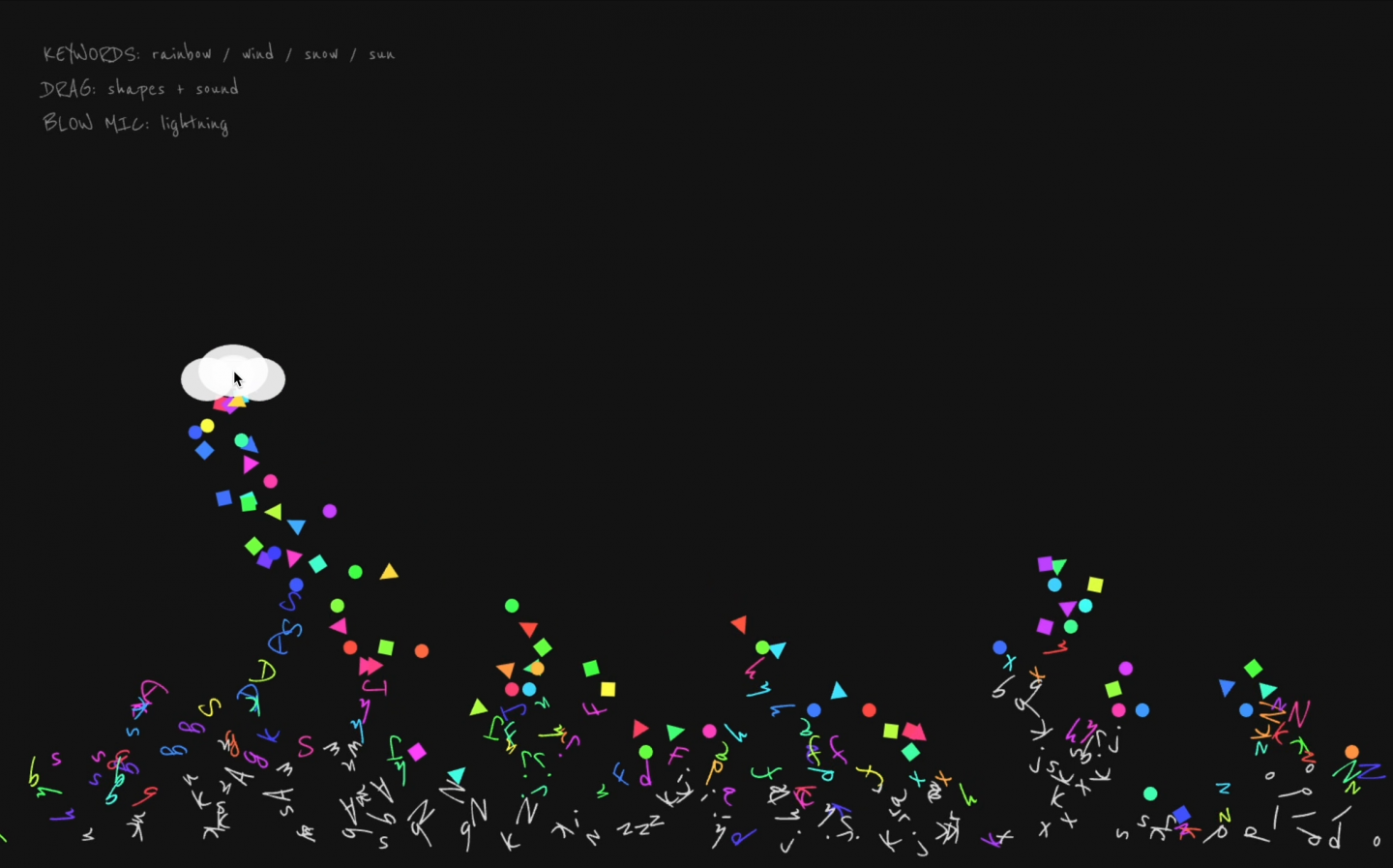 The Story of the Rain: Interactive Creative Coding