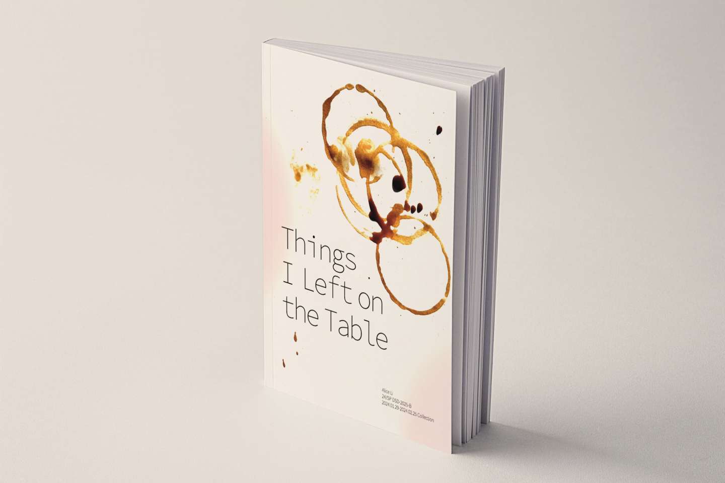 Things I Left on the Table: Collection Book Design for Stains