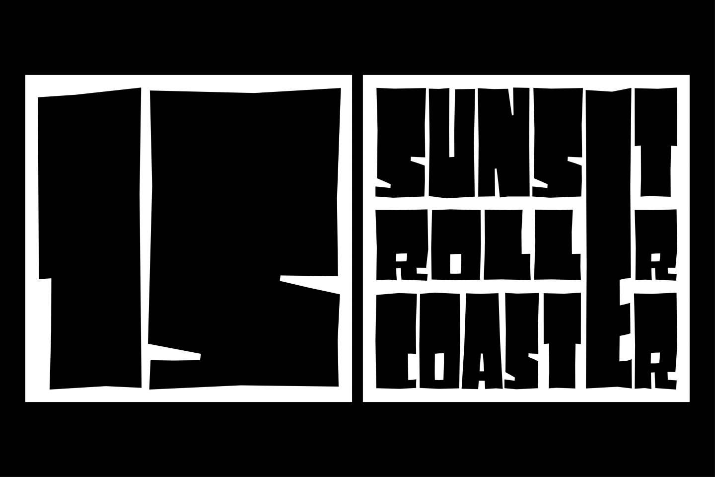 Sunset Rollercoaster vinyl book