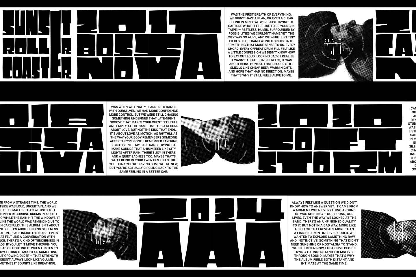 Sunset Rollercoaster vinyl book