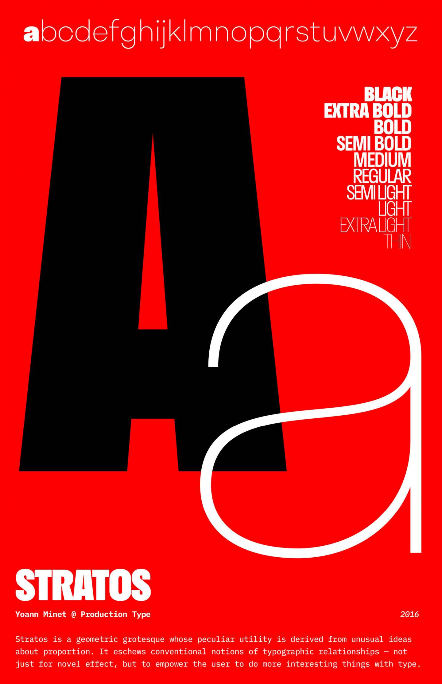 STRATOS / Type Specimen Posters