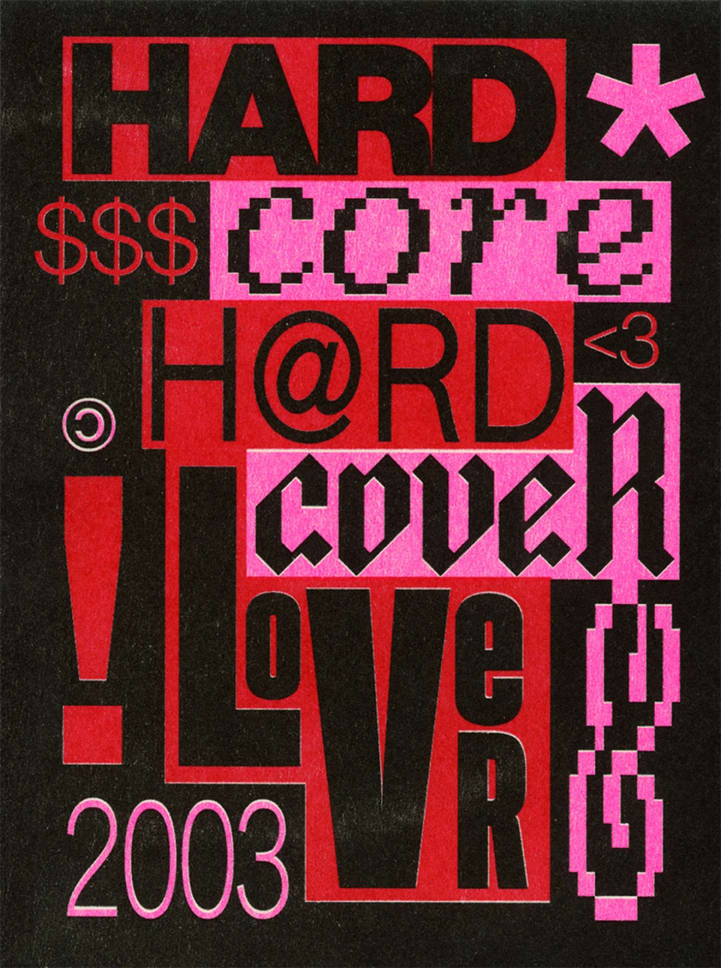 HARDCORE HARDCOVER LOVER Risograph Print
