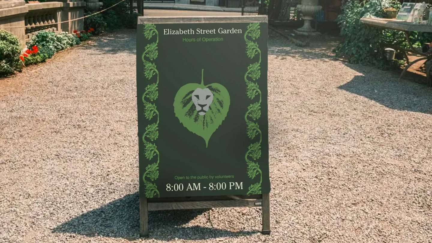 Elizabeth Street Garden Rebrand