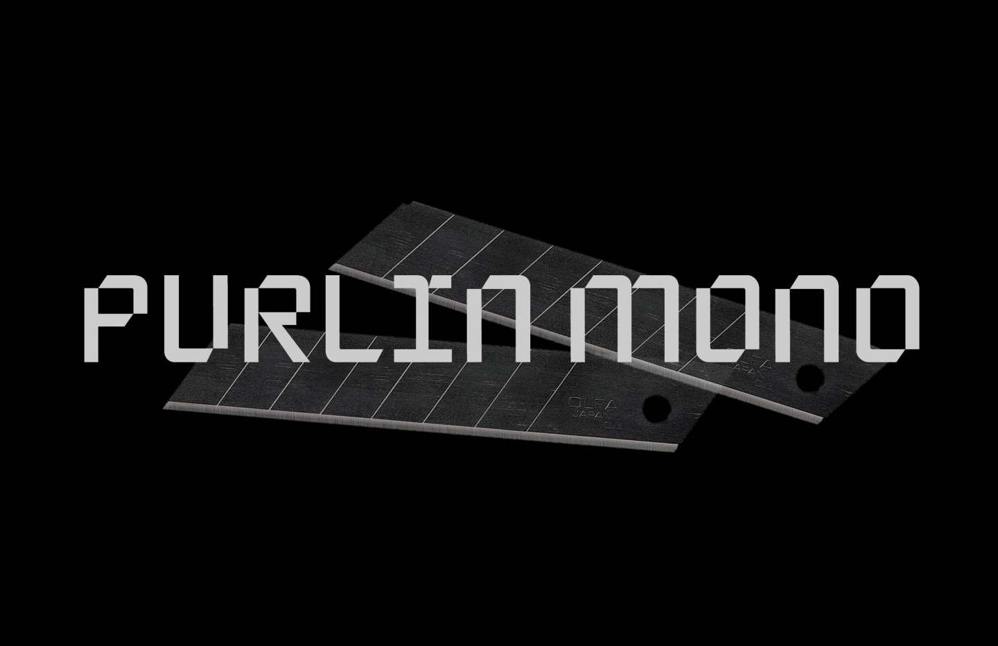 Purlin Mono Typeface