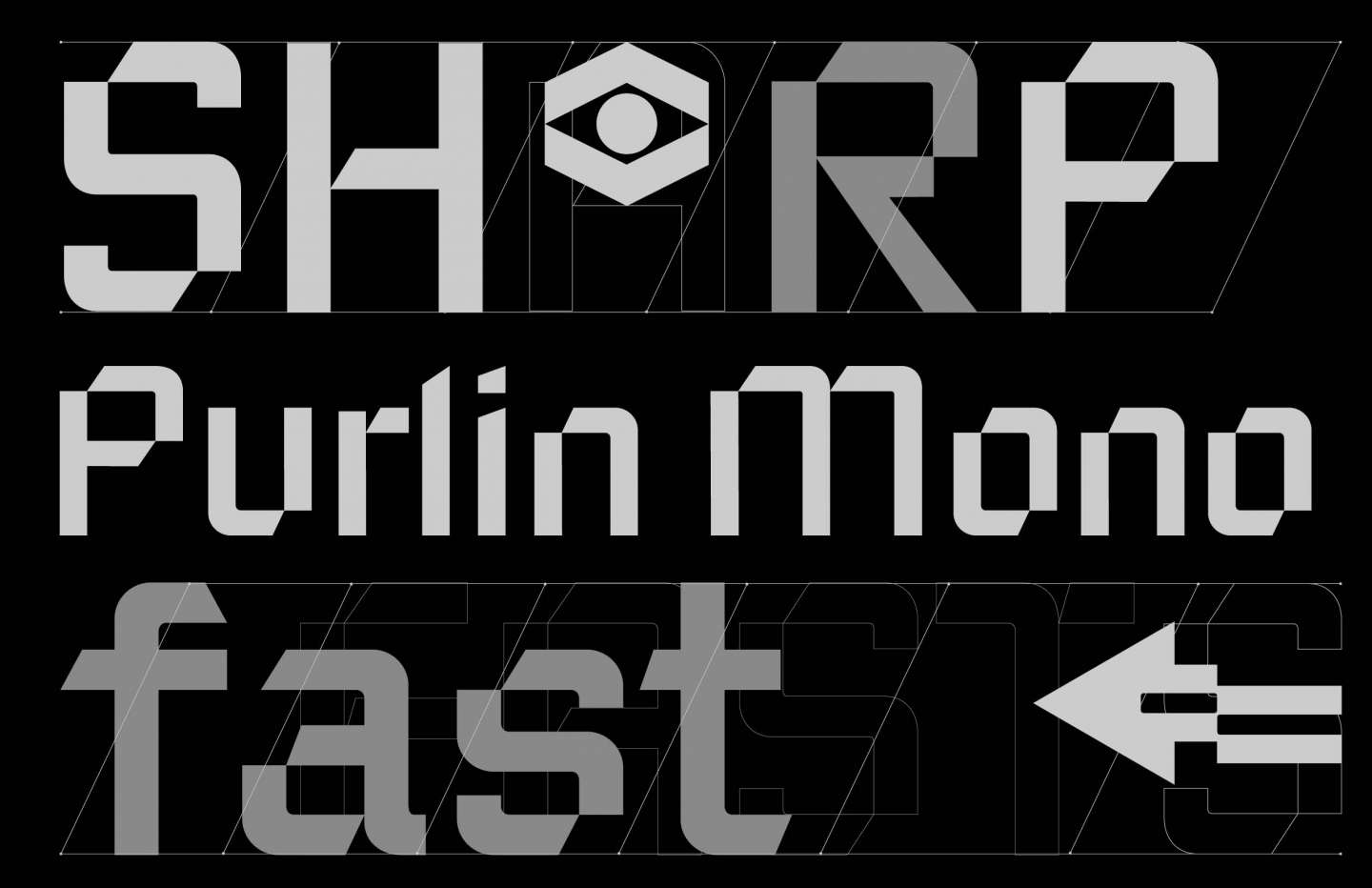 Purlin Mono Typeface