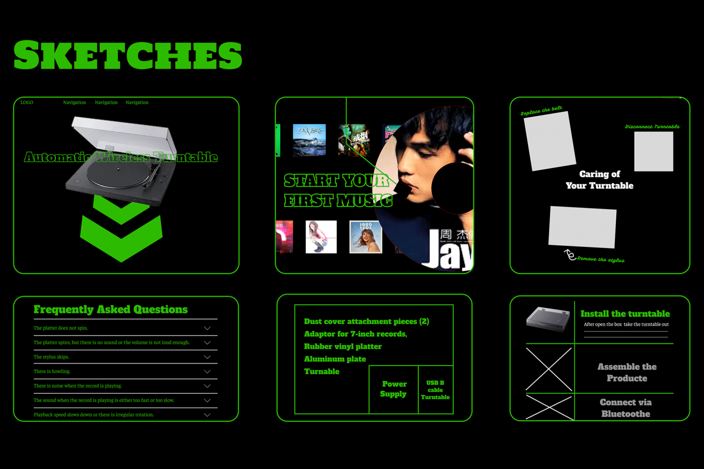 Turntable Guidlance Web Design