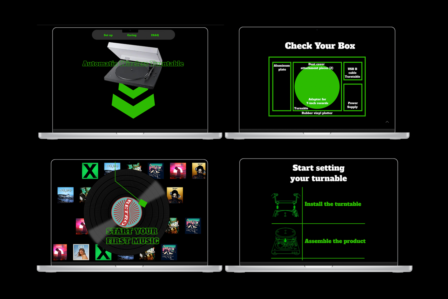 Turntable Guidlance Web Design