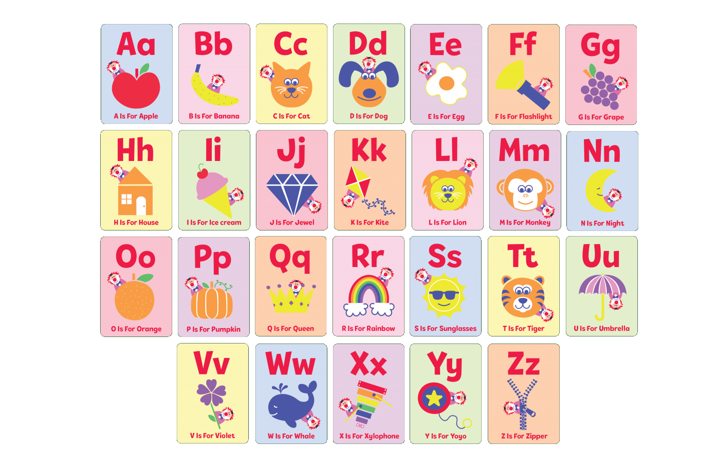 Learn The Alphabet Cards 
