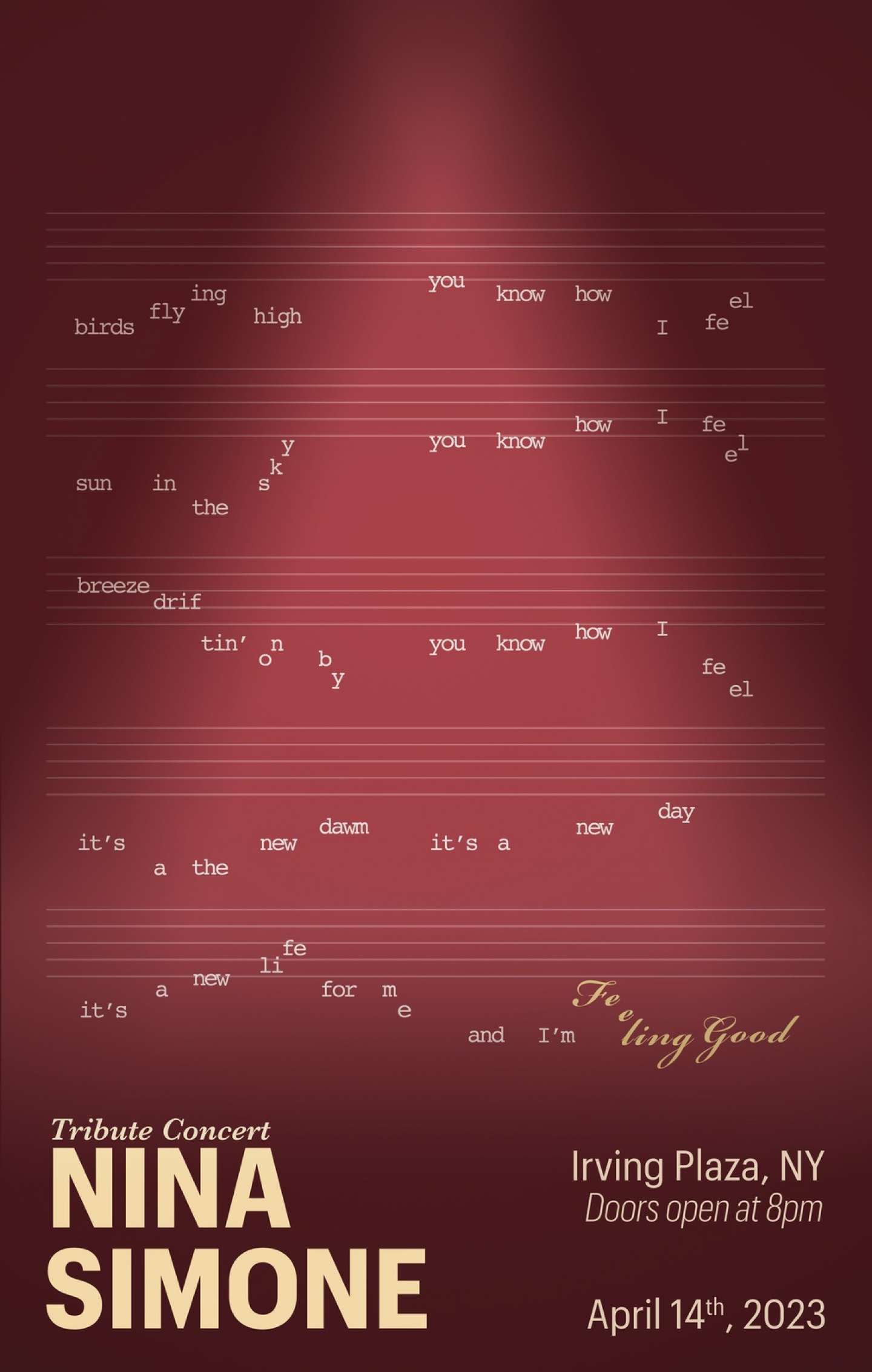 Nina Simone Tribute Concert Poster