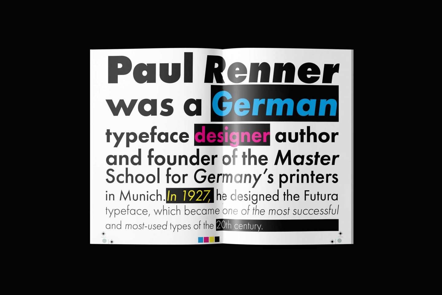 Futura type specimen book