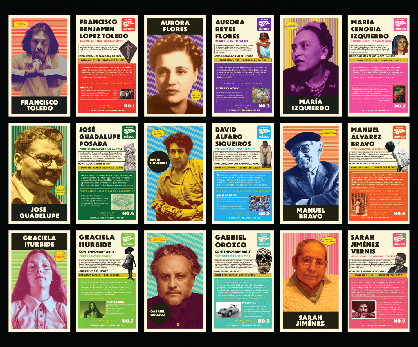 Mexican Artist Trading Cards