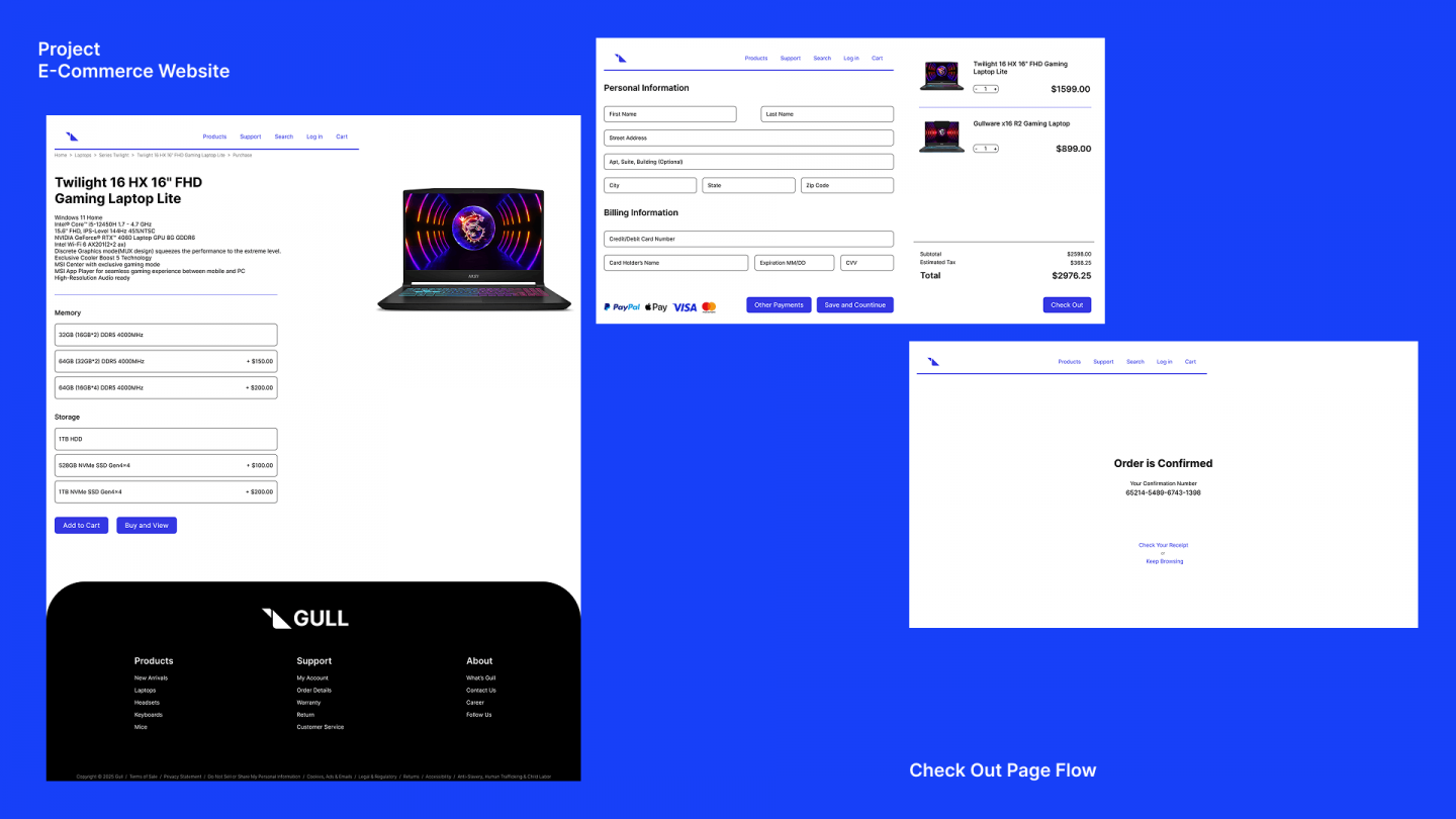 Gullware E-Commerce Website