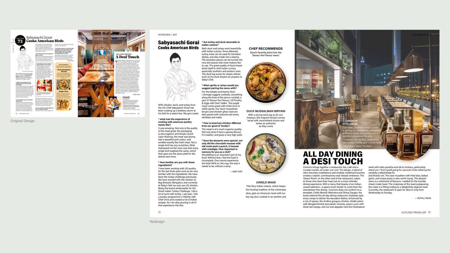 Redesign of Outlook Traveller