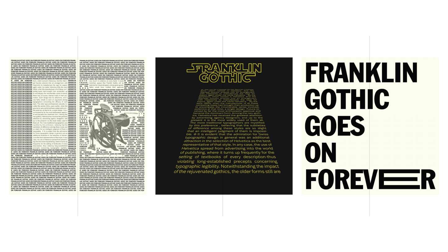 Franklin Gothic Type Specimen 