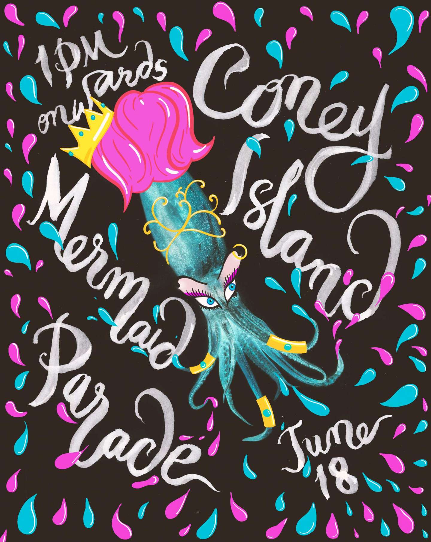 Coney Island Mermaid Parade Posters