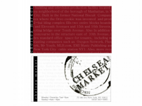 Rebranding Chelsea Market Business Card