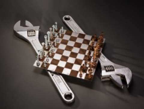 Nuts and Bolts Chess Set