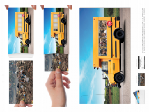 Pencils of Promise. Bus Integrated Campaign