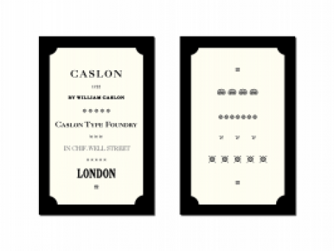 Type Specimen Book: Caslon