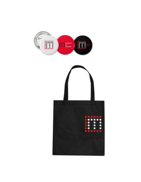 Museum Circle Tote Bag & Pins