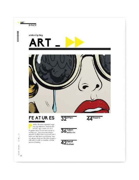 Retro Future Magazine Art Section Opener