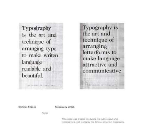 SVA Typography Poster