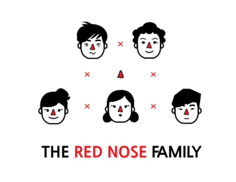 Red Nose Family Inforgraphic design