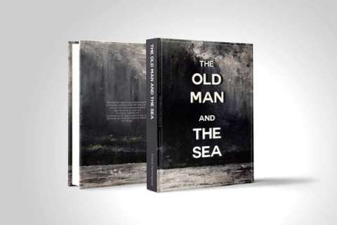 Old Man and The Sea Book Jacket Design
