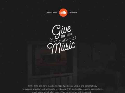 Soundcloud: Give the Gift of Music