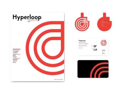 Hyperloop Magazine, Luggage Tags, & Tickets