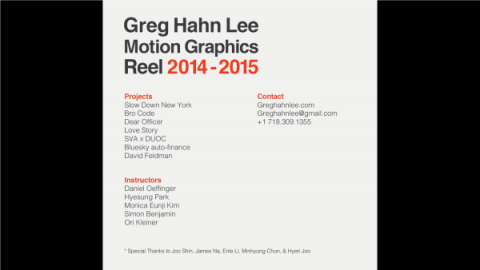 Motion Graphics Reel 2015