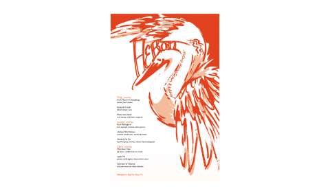 Heron V-Day 2016 Menu Design