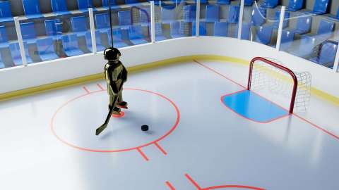 Hockey Scene 3D Modeling