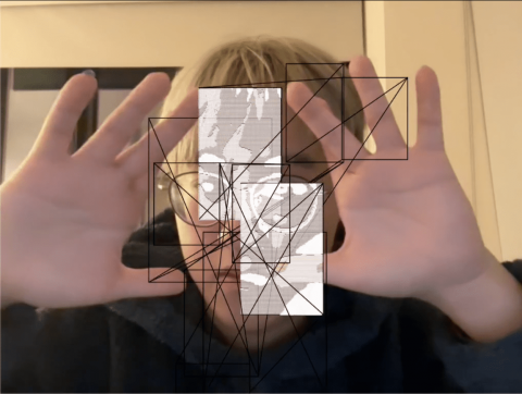 Hand Gesture With ASCII Effects