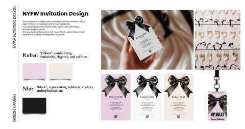 NYFW Invitaion Design _ Ruban Noir