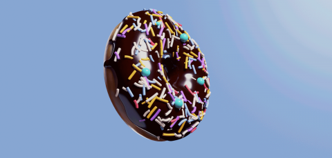 Donut 3d modeling