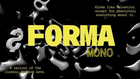‘Forma’ Font Promo Motion Graphic