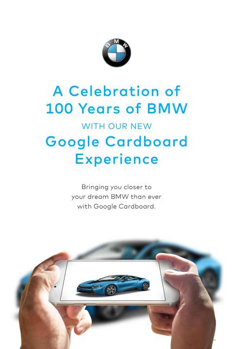 BMW 100 Year Anniversary Google Cardboard Experience