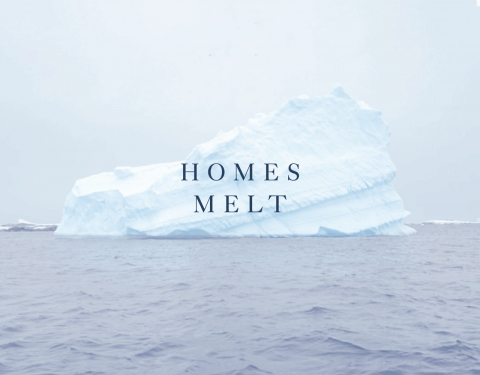 Homes Melt - Typographic Poster